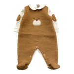 MARLU' tutina bicolore con stampa Bianco per Neonato IG7814 BIANCO MARLU' 