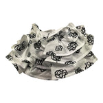 MISS GRANT gonna tinta unita cn balze e stampa fantasia Bianco per Bambina MG1132X BIANCO MISS GRANT 