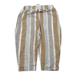 Babyvip Pantalone Tinta Unita con Elastico In Vita E Fantasia A Righe per Neonato T1297 BEIGE BABYVIP 