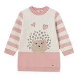 MAYORAL abito tinta unita in maglia cn stampa Bianco per Neonata 29188 BIANCO MAYORAL 