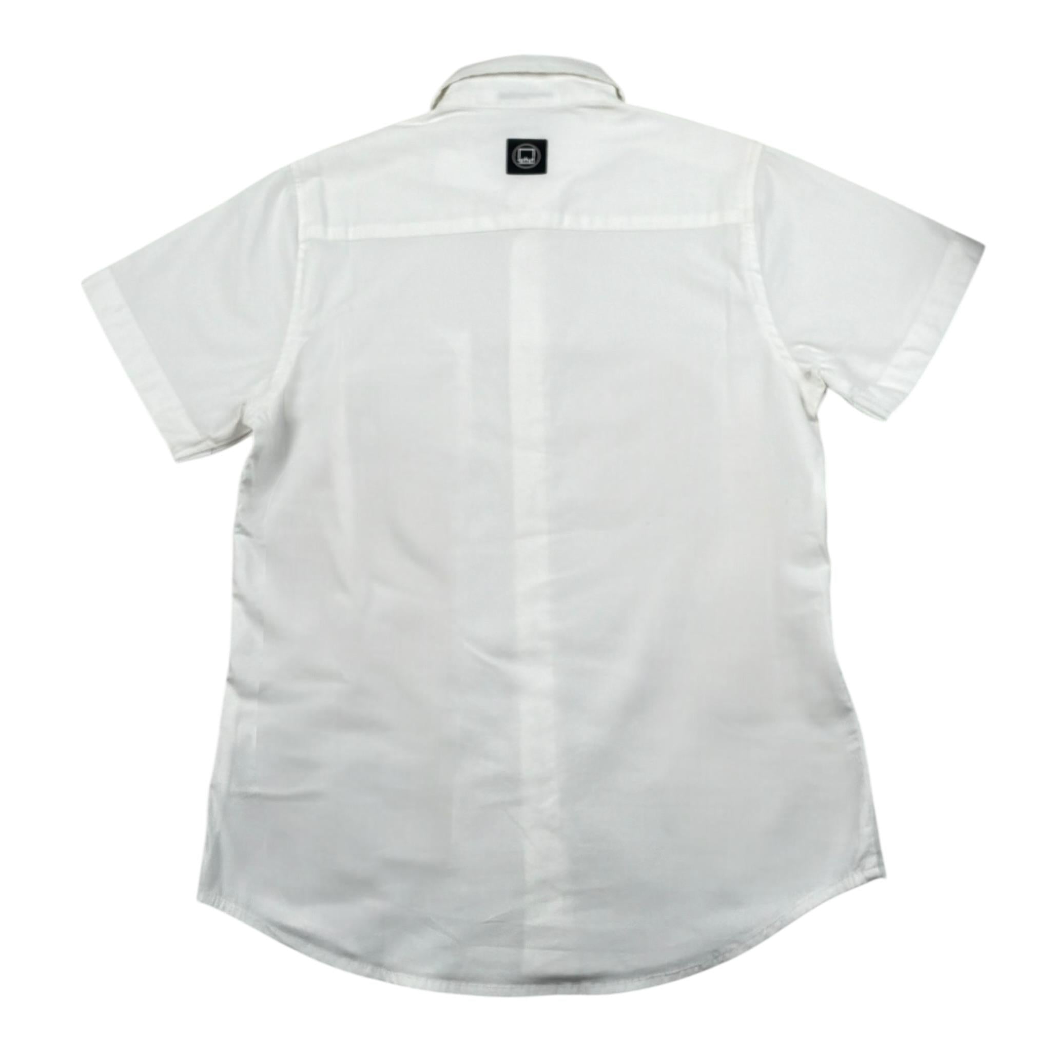 Sarabanda Camicia Mezza Manica Tinta Unita per Bambino 02500 BIANCO SARABANDA 