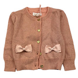 ANGEL'S FACE cardigan tinta unita lurex Rosa per Neonata NICOLETTE ROSA ANGEL'S FACE 