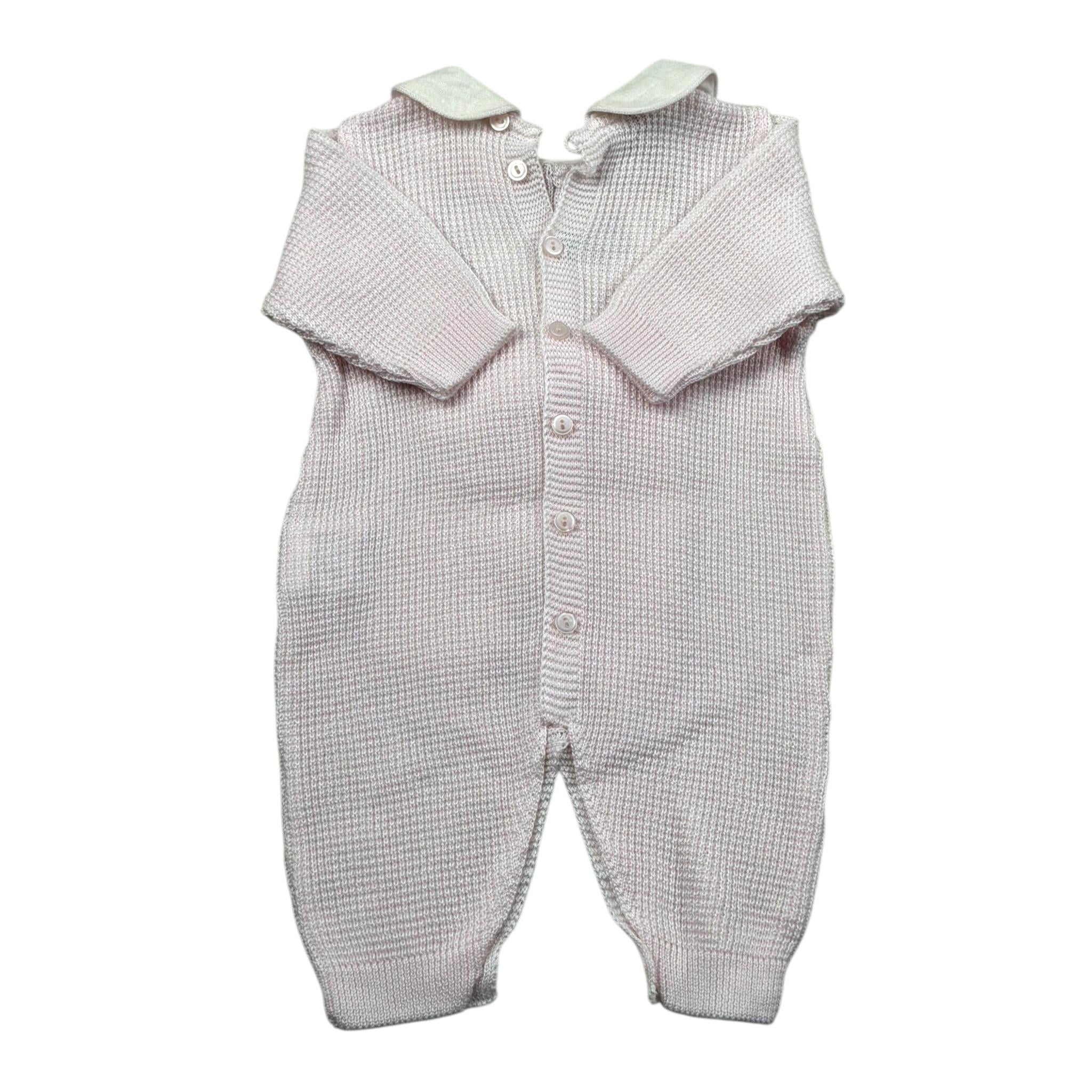 Marlu' Tutina Manica Lunga Tinta Unita per Neonata EP2410 ROSA MARLU' 