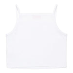 Diesel Canotta Bretelline Tinta Unita con Stampa Brillantinata per Bambina J02201 BIANCO DIESEL 