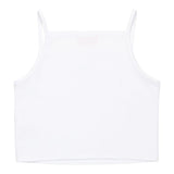 Diesel Canotta Bretelline Tinta Unita con Stampa Brillantinata per Bambina J02201 BIANCO DIESEL 