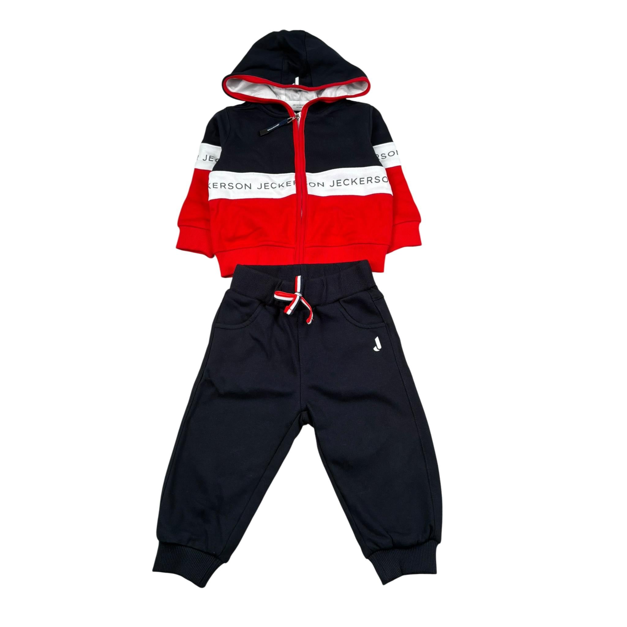 Jeckerson Completo 2 Pezzi Felpa-Pantalone per Neonato JN4010 BLU JECKERSON 