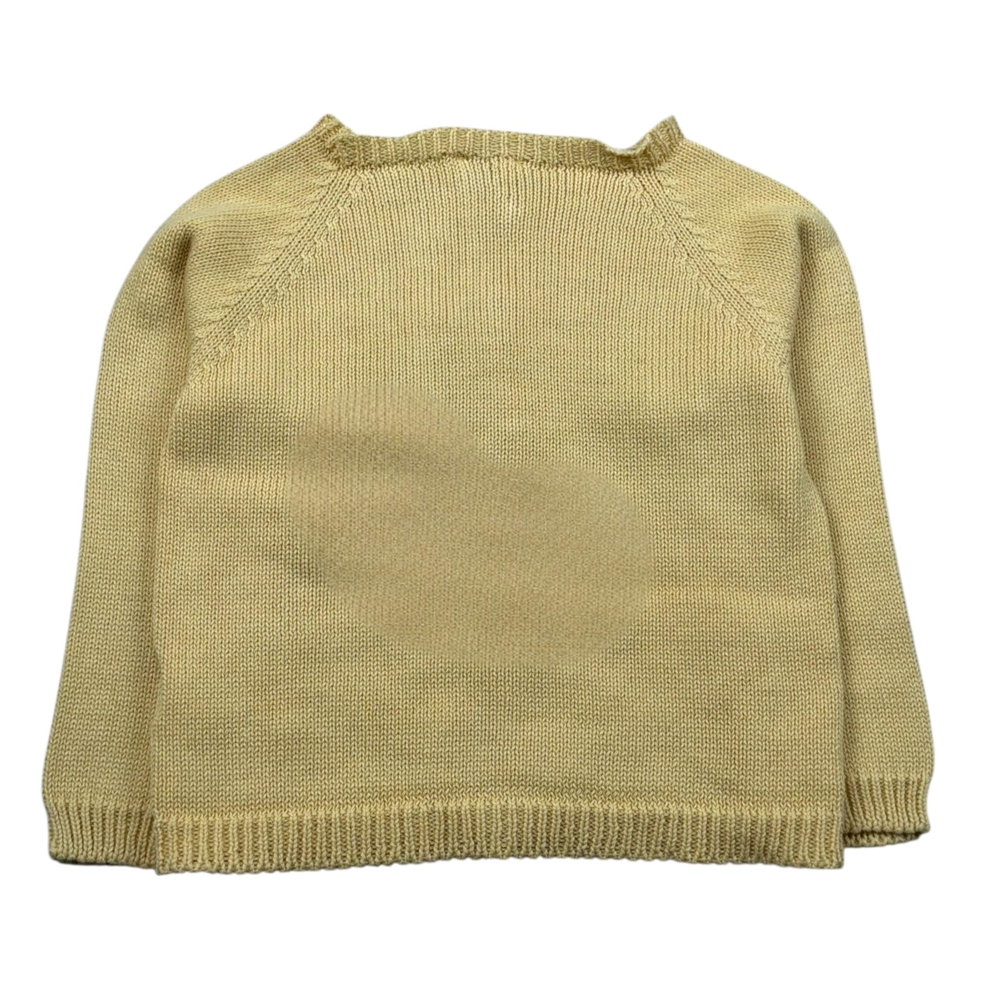 Wedoble Cardigan Tinta Unita con Trafori per Neonata V2507308B GIALLO WEDOBLE 