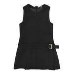 LU LU BY MISS GRANT abito giromanica tinta unita Nero per Bambina LL3058 NERO LU LU BY MISS GRANT 