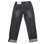 CESARE PACIOTTI jeans tinta unita con girovita regolabile Nero per Bambino PTP5361BXX NERO CESARE PACIOTTI 