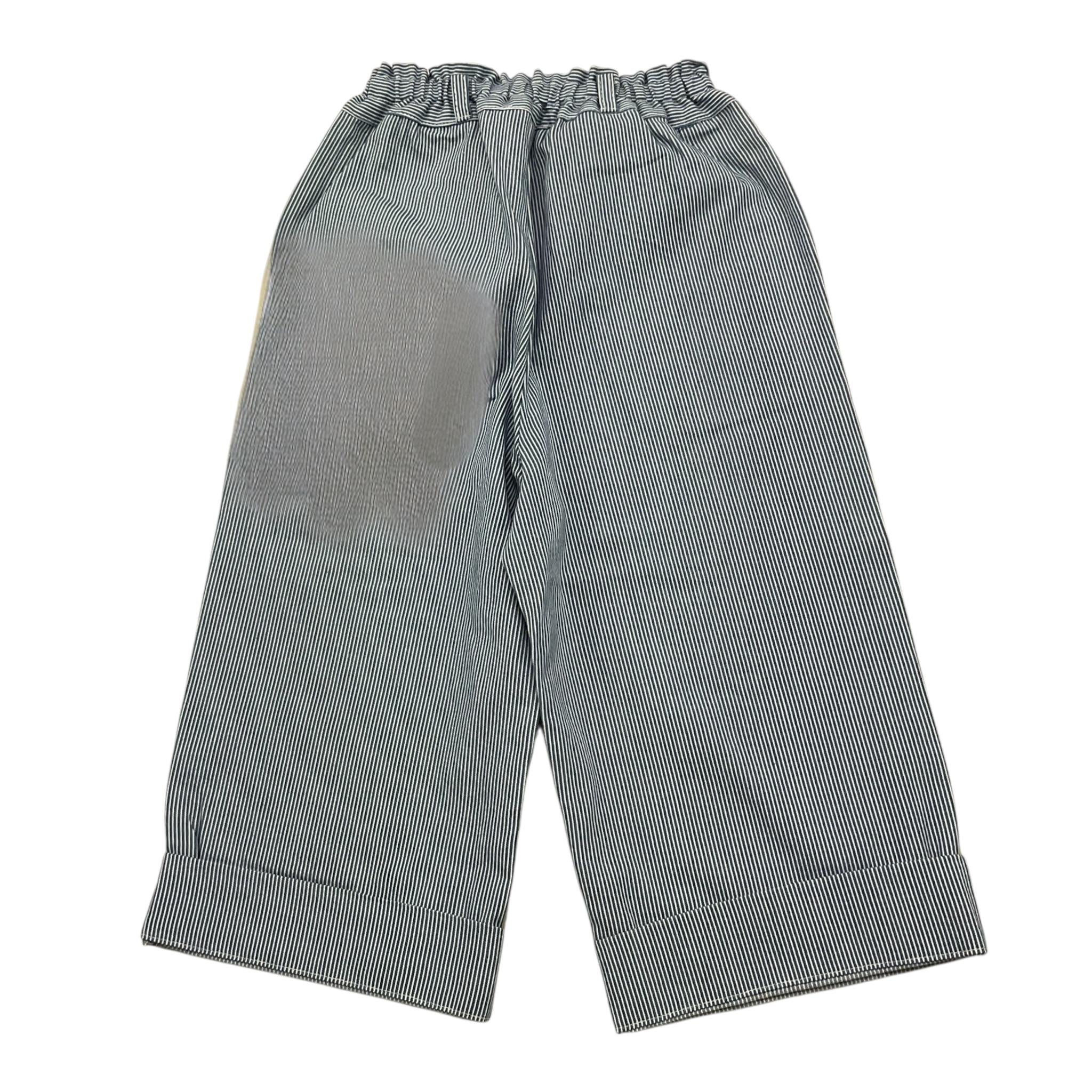 Babe & Tess Pantalone Bicolore Fantasia A Righe per Bambina 06518025 BIANCO/BLU BABE & TESS 