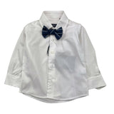 Emanuel Pris Camicia Tinta Unita Con Papillions Bianco Per Bambino