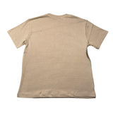 Disclaimer T-Shirt Tinta Unita Con Stampa In Contrasto Beige Per Bambino