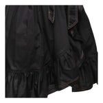 Monnalisa Abito Tinta Unita con Cuciture In Contrasto per Bambina 417907 NERO MONNALISA 