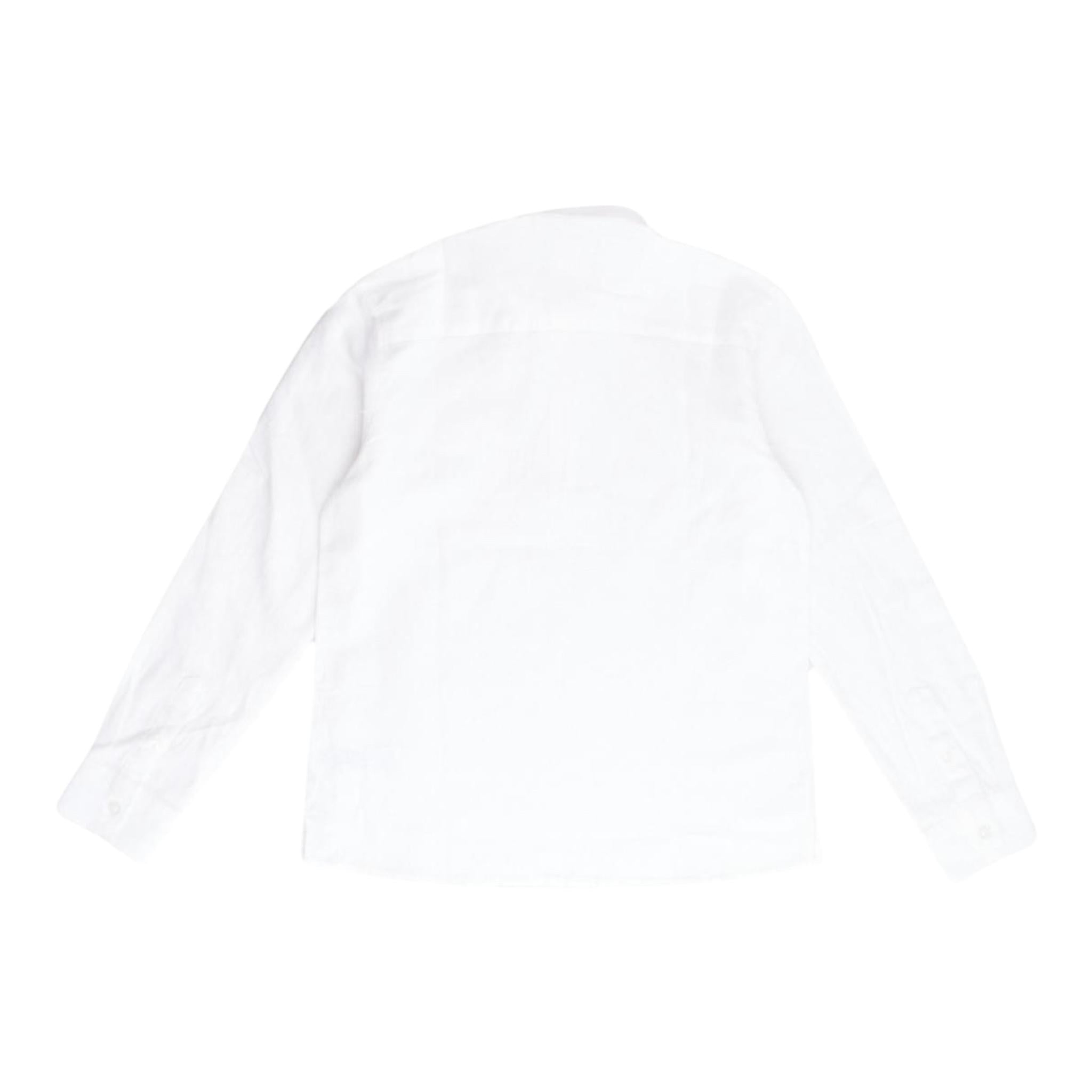 Refrigiwear Camicia Tinta Unita con Collo Coreano per Bambino RW237 BIANCO REFRIGIWEAR 