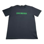 Bikkembergs T-Shirt Girocollo Tinta Unita con Stampa per Bambino FHIE NERO BiKKEMBERGS 