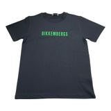 Bikkembergs T-Shirt Girocollo Tinta Unita con Stampa per Bambino FHIE NERO BiKKEMBERGS 