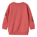 NAME IT abito tinta unita modello felpa con stampa Salmone per Neonata 132330433N SALMONE NAME IT 