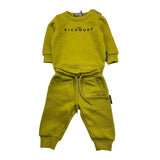 JOHN RICHMOND completo 2pz tinta unita felpa-pantalone Verde acido per Neonato RIA25003CF VERDE ACIDO JOHN RICHMOND 