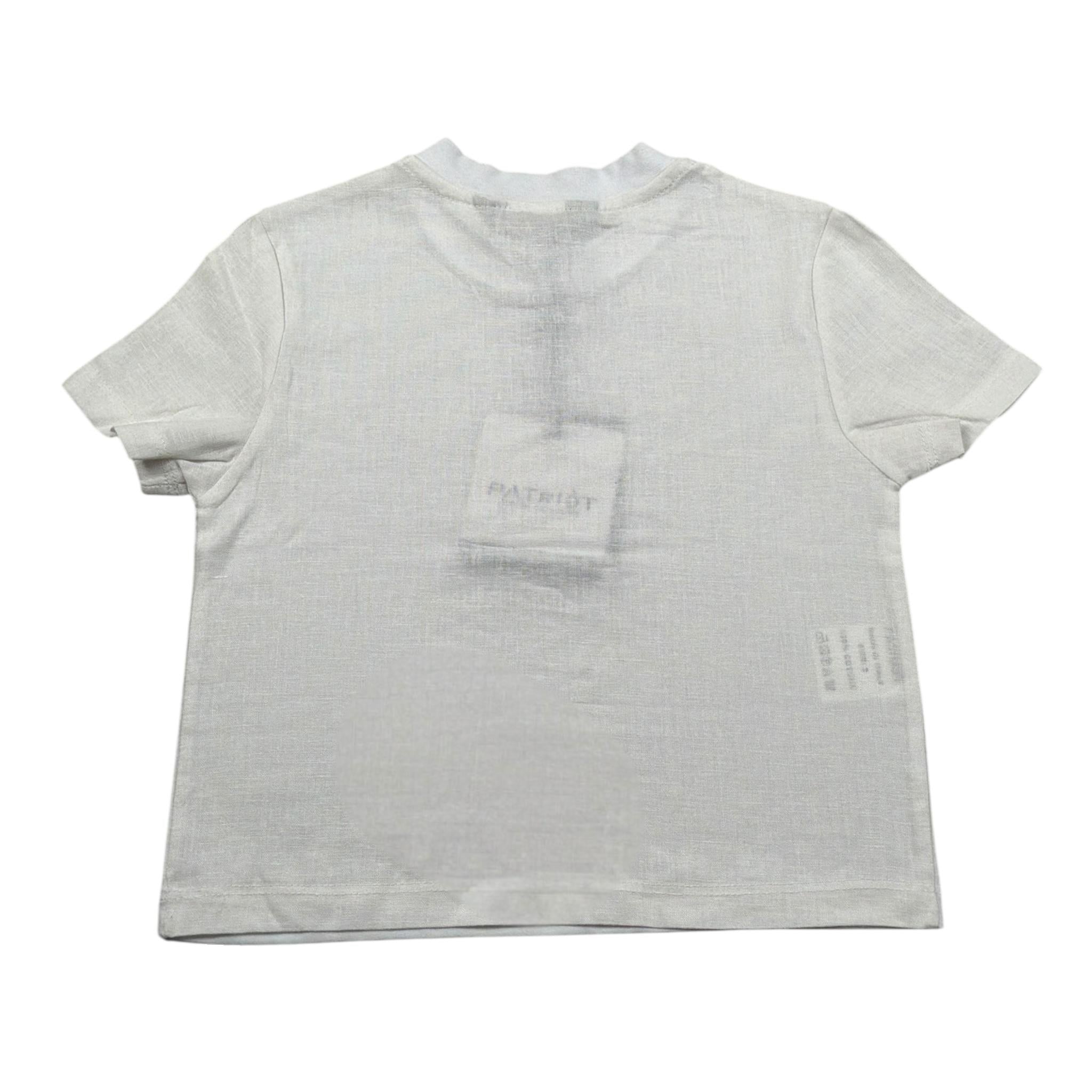 Patriot T-Shirt Girocollo tinta unita Bianco per Neonato TS013 BIANCO PATRIOT 