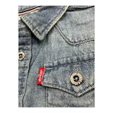 LEVI'S camicia in denim tinta unita  Azzurro per Neonato 6E6866 AZZURRO LEVI'S 