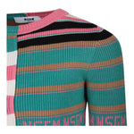 MSGM maglia multicolor girocollo con fantasia a righe Multicolor per Bambina F4MSJGJP193 MULTICOLOR MSGM 