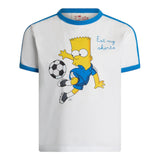 Saint Barth T-Shirt Girocollo Tinta Unita con Stampa Simpson per Bambino DEANJR BIANCO SAINT BARTH 