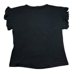 Yes Zee T-Shirt Girocollo Tinta Unita con Stampa per Bambina 37144 NERO YES ZEE 