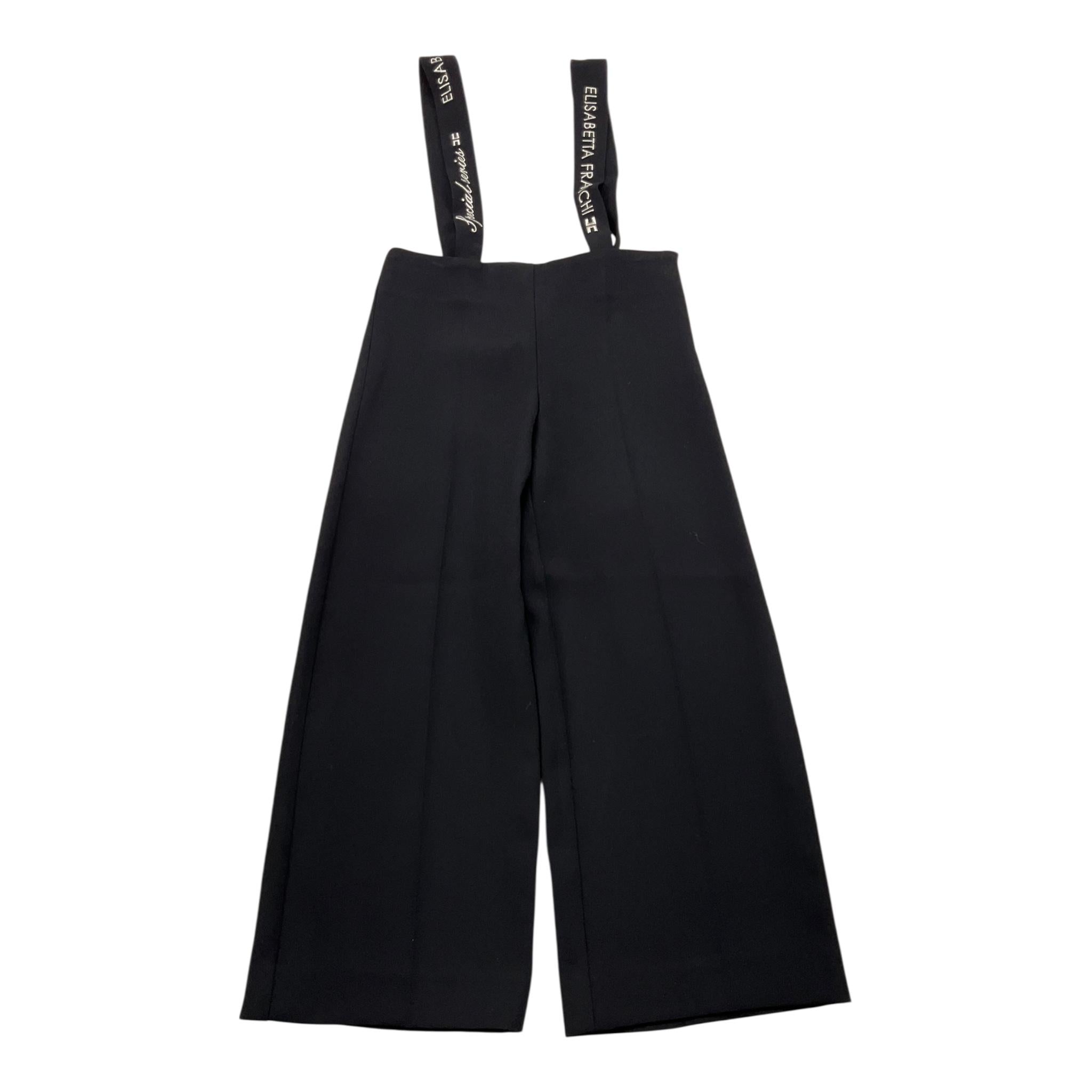 ELISABETTA FRANCHI salopette tinta unita con logo Nero per Bambina EFPA265X NERO ELISABETTA FRANCHI 