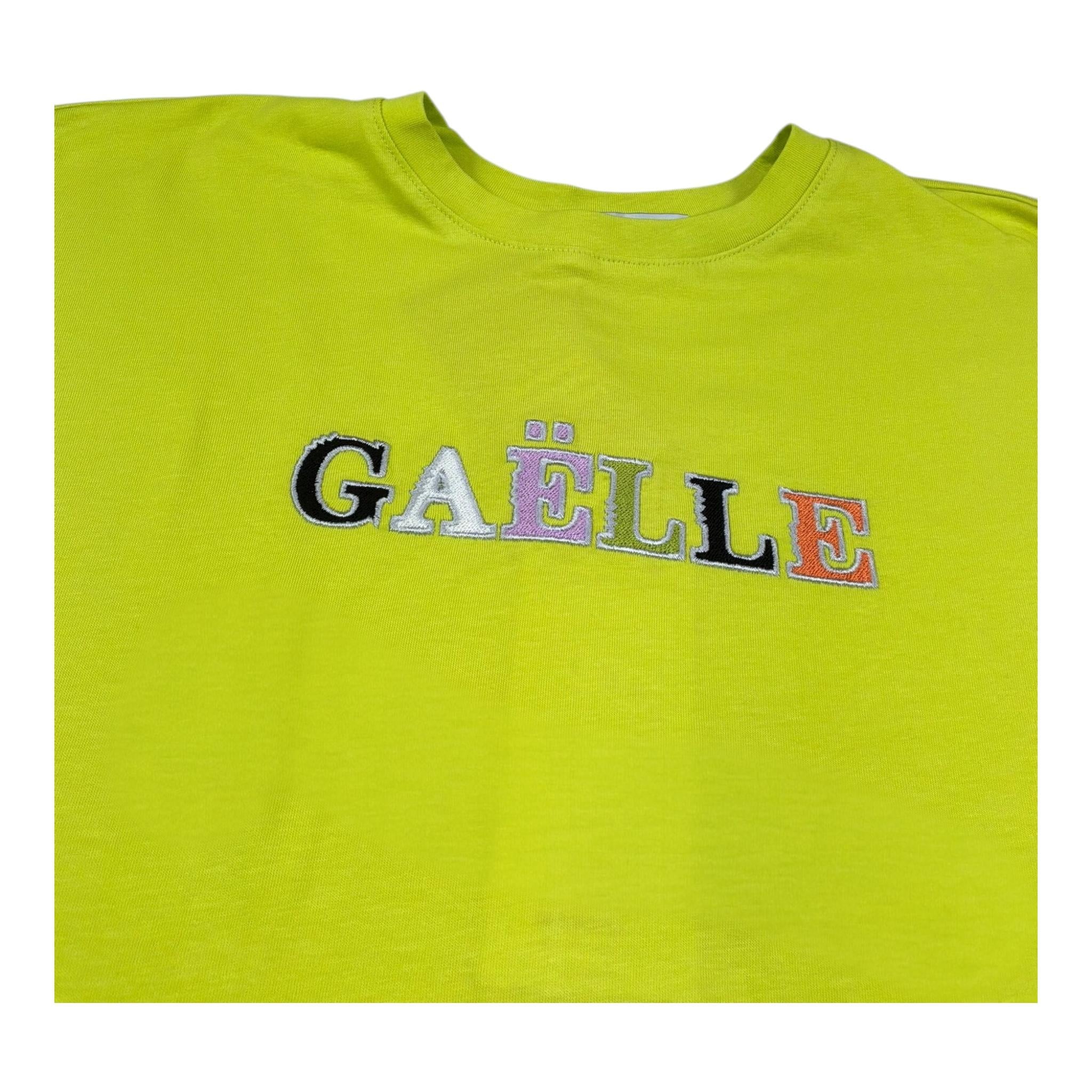 Gaelle Abito Mezza Manica Tinta Unita con Stampa per Bambina 2746V00339 VERDE GAELLE 