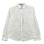 Daniele Alessandrini Camicia Manica Lunga Tinta Unita con Stampa per Bambino 1235C1218 BIANCO DANIELE ALESSANDRINI 