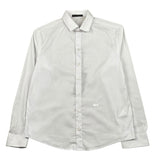 Daniele Alessandrini Camicia Manica Lunga Tinta Unita con Stampa per Bambino 1235C1218 BIANCO DANIELE ALESSANDRINI 