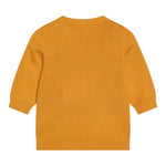 NAME.IT maglia girocollo tinta unita con ricamo animale Senape per Neonato 13233122 SENAPE NAME.IT 