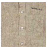 Trussardi Camicia Manica Lunga Tinta Unita con Colletto Coreano per Neonato TIP25042CAX SABBIA TRUSSARDI 