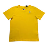 K-Way T-Shirt Girocollo Tinta Unita con Logo per Bambino K4114WWX GIALLO K-WAY 