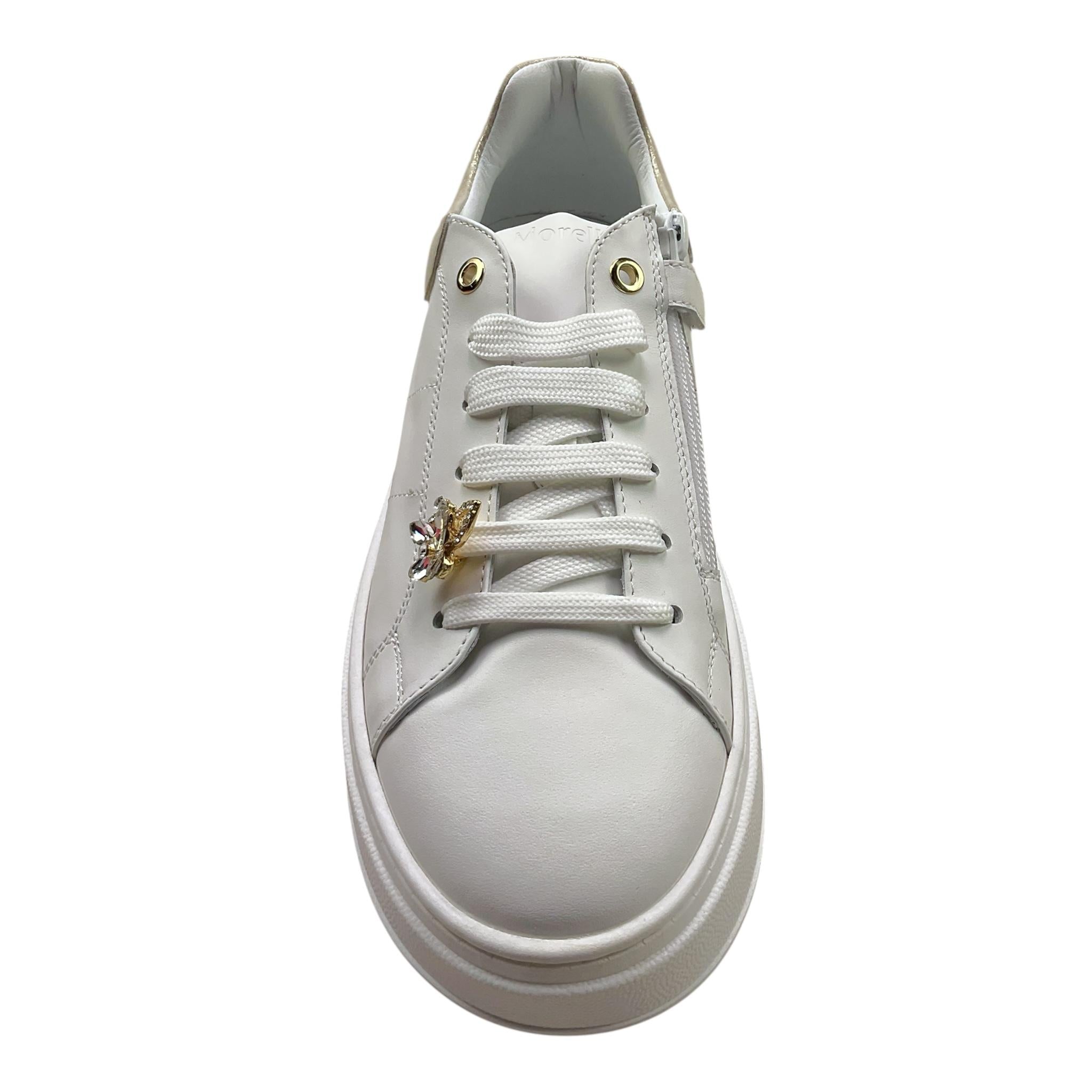 Morelli Sneakers Tinta Unita con Lacci per Bambina M4A952916 BIANCO MORELLI 