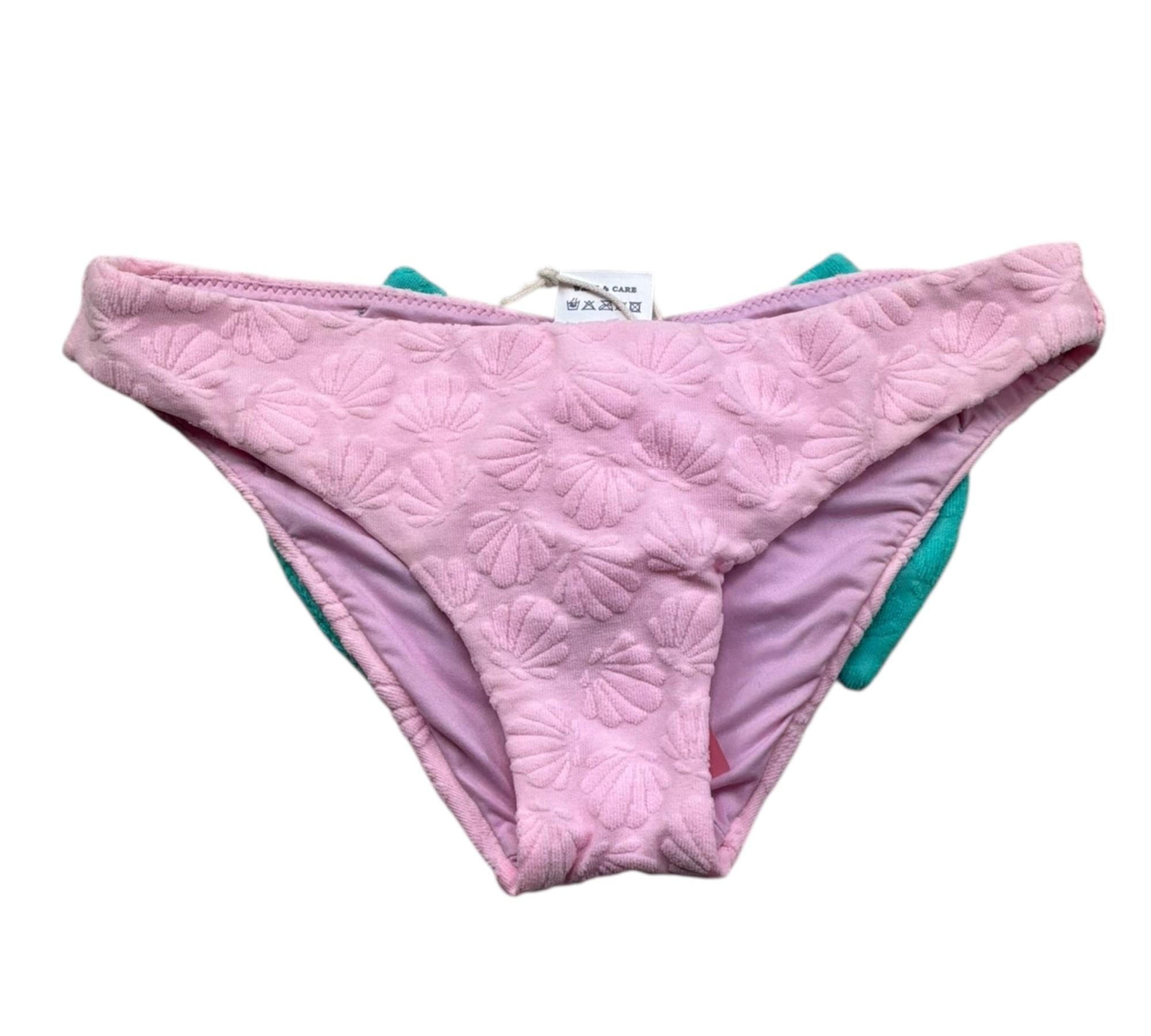 Saint Barth Costume Mutandina Tinta Unita con Fiocco per Bambina MADAME ROSA SAINT BARTH 