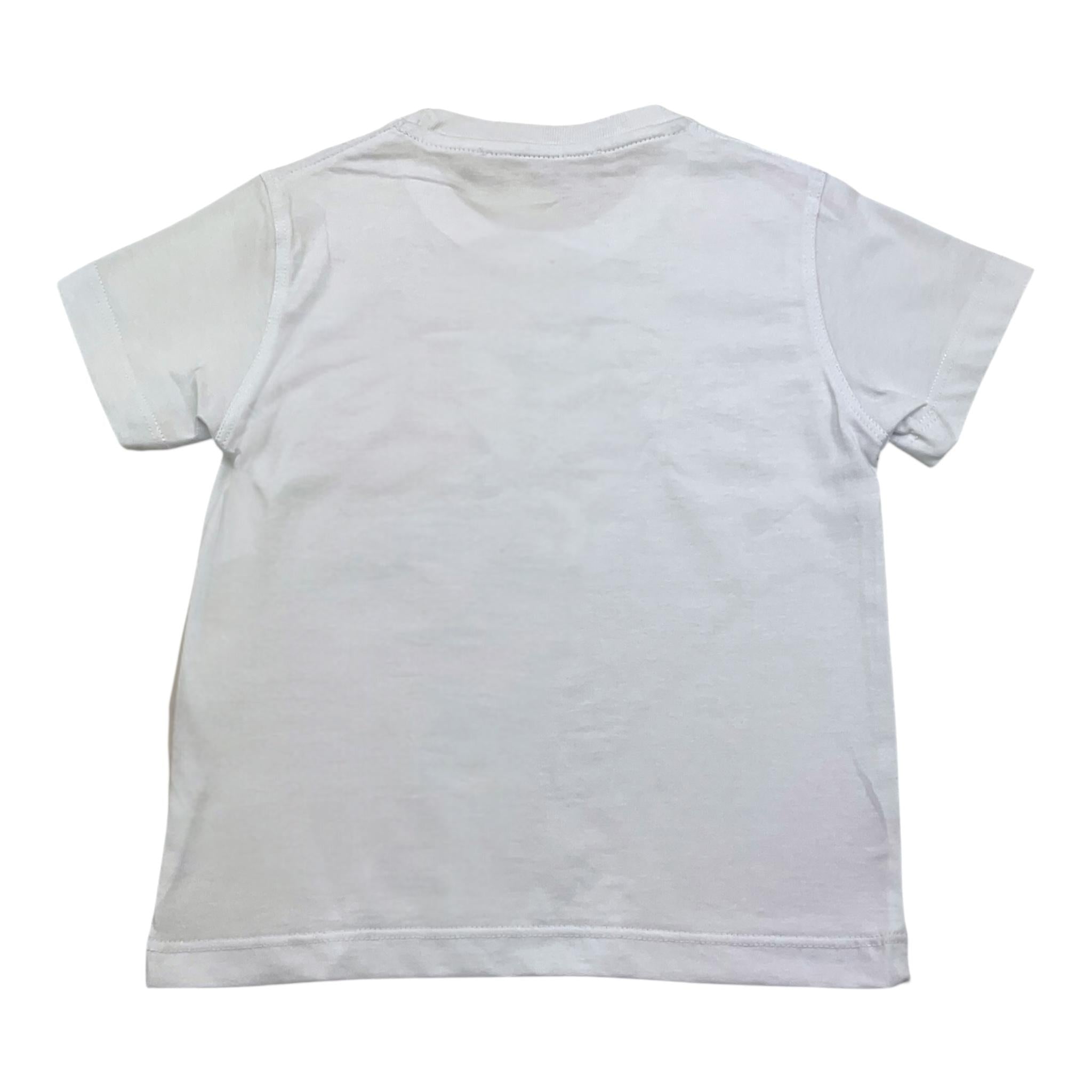 I'M BRIAN t-shirt girocollo tinta unita con logo Bianco per Neonato TS3142JX BIANCO I'M BRIAN 