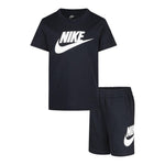 Nike Completo 2 Pezzi T-Shirt-Bermuda Tinta Unita per Bambino 86L596X NERO NIKE 