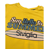 Siviglia T-Shirt Girocollo Tinta Unita con Stampa per Neonato SVNTS17290 GIALLO SIVIGLIA 