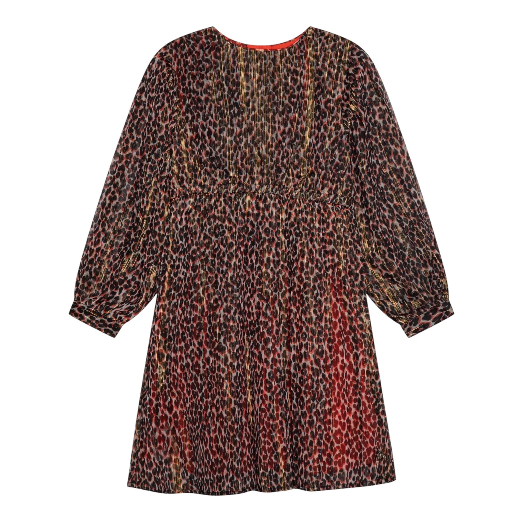 MICHAEL KORS abito manica lunga fantasia maculata Nero per Bambina R30172 NERO MICHAEL KORS 