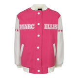 MARC ELLIS giubbino modello college tinta unita con maniche in contrasto Rosa per Bambina JMJJK15755 ROSA MARC ELLIS 
