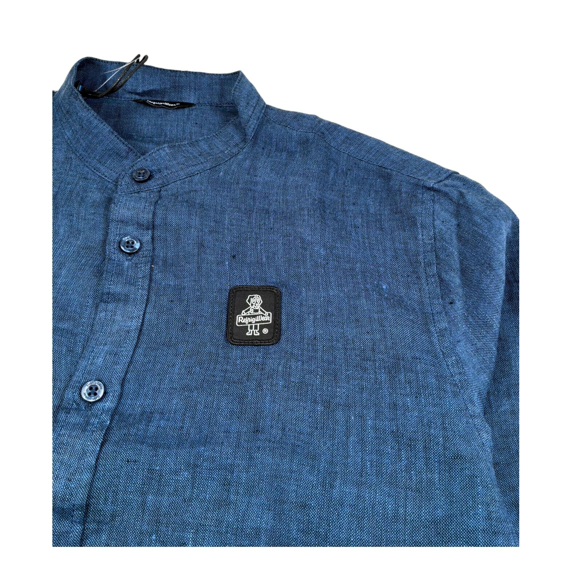 Refrigiwear T-Shirt Girocollo Tinta Unita con Stampa per Bambina RW429 BLU REFRIGIWEAR 