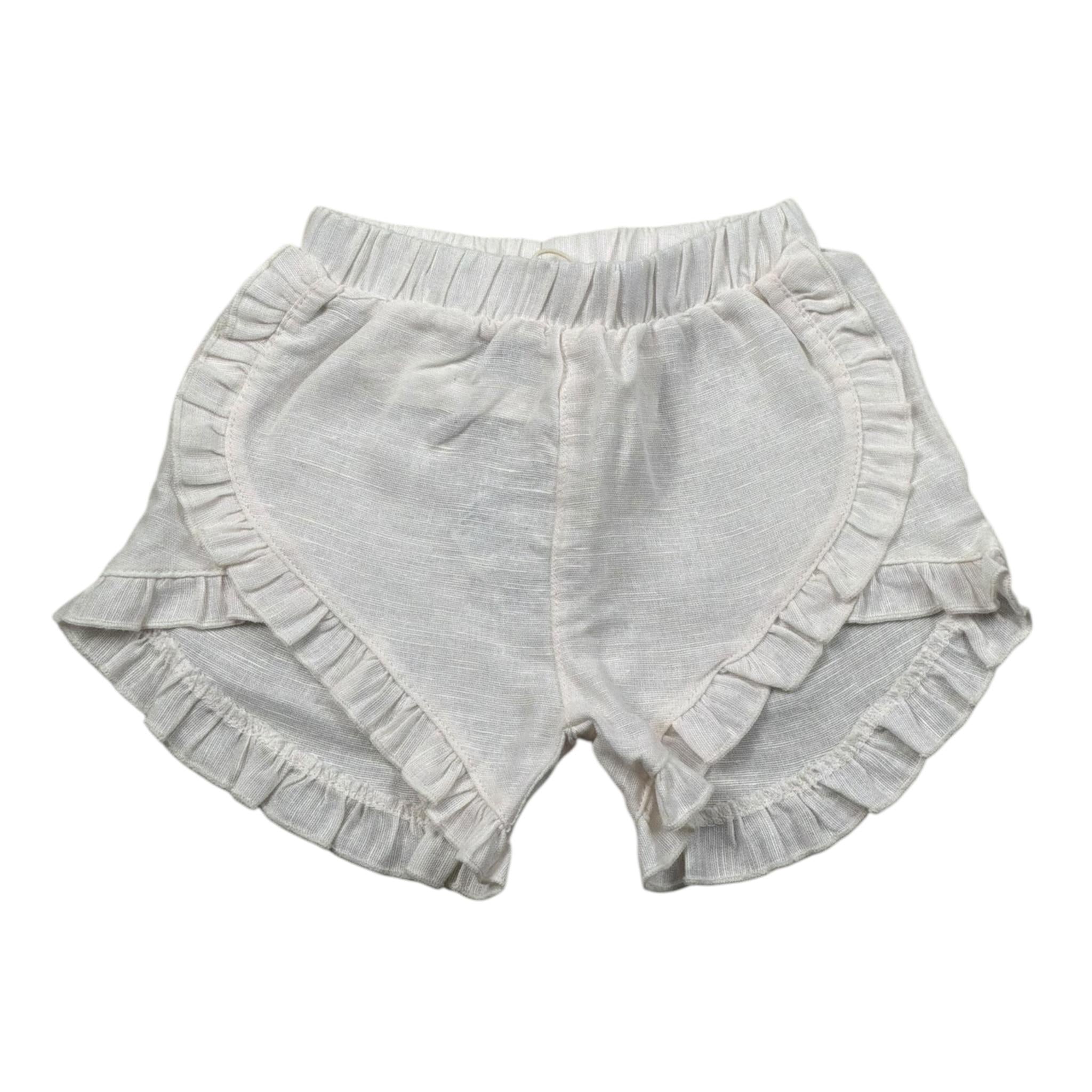 Play Up Short Tinta Unita con Elastico In Vita per Neonata PA022AQ11700 BIANCO PLAY UP 