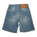 Madd Bermuda In Denim tinta unita Azzurro per Bambino MAB2011 AZZURRO MADD 