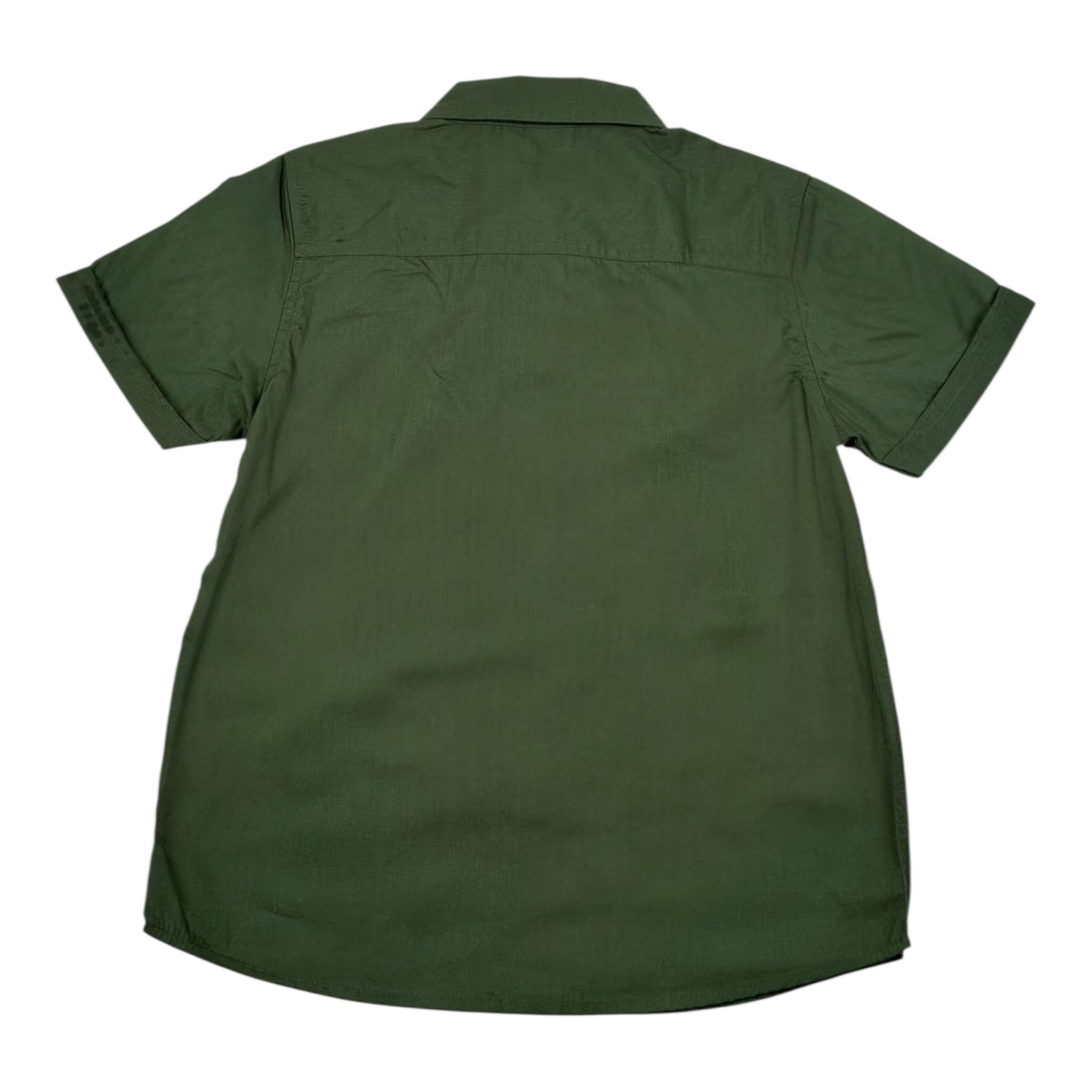 Name It Camicia tinta unita Mezza Manica Verde per Bambino 131747977 VERDE NAME IT 