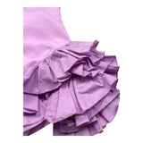 Fun & Fun Abito Tinta Unita con Balze per Bambina FNCJDR01011 GLICINE FUN & FUN 