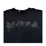 Disclaimer T-Shirt Girocollo Tinta Unita con Stampa per Bambina 25EDK58519 NERO DISCLAIMER 