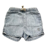 Calvin Klein Bermuda In Denim Tinta Unita con Elastico In Vita per Neonato N00303 AZZURRO CALVIN KLEIN 