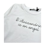 Daniele Alessandrini Shirt Girocollo Tinta Unita con Logo per Bambino 1291M00072 BIANCO DANIELE ALESSANDRINI 