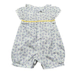 Lalalu' Pagliaccetto Tinta Unita con Stampa per Neonata PAL0013P BIANCO LALALU' 